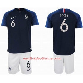 Maillot/Tenue France POGBA 6 2 star Enfant Domicile Coupe du monde 2018